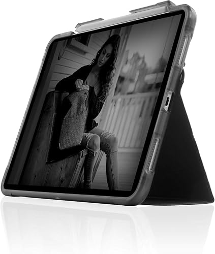 STM Bags Studio Case Folio Schutzhülle für Apple iPad 10,2 (2019 & 2020)/Air (2019)/Pro 10,5(2017) - violett/transparent [Transparente Rückseite I Standfunktion I Wake/Sleep]