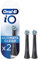 Oral-B iO Ultimate Clean Electric Toothbrush Head, Twisted & Angled Bristles for Deeper Plaque Removal, Pack of 2 Toothbrush Heads, Black