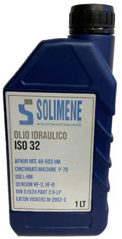 SOLIMENE Olio Idraulico ISO VG 32 HLP 1L | Fluido Lubrificante per Muletti, Trattori, Spaccalegna, Pompe | Anti-Ruggine, Anti-Schiuma, Alta Qualità