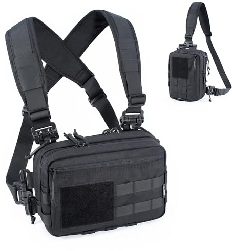 Cltac, taktische Brusttasche, für verdecktes Tragen von Waffen, Molle-Tasche, IFAK EMT, medizinischer Organizer für Outdoor, Jagd, Schießen, Wandern, Gurtsystem mit Schnellverschluss