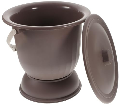Cabilock Nachttopf mit Deckel Töpfchen für Kinder Ältere Menschen Erwachsene Spucknapf Zufällige Farbe Unisex Toilette für Reisen Auto Zuhause Krankenhausbett Nacht