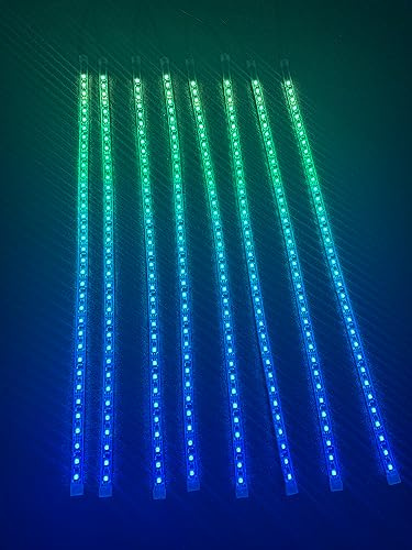 Sando Tech 8PCS 5FT 60inch Dream Color Chase RGB IP68 for Polaris Slingshot Golf Cart Ryker Spyder Lighting Kit Underglow Hood Lights Strips with Bluetooth + Remote