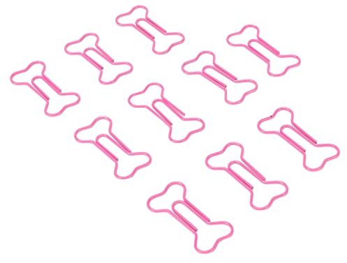 Knochen-Büroklammern, 100 Stück Rosa Hundeknochen-Design, Büroklammern, Lesezeichen, Niedliche Büroklammern, Kleine Büroklammern Für Büro, Schule, Papierordner, Organisation