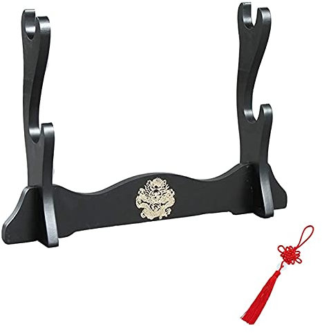 Schwertständer Samurai-Schwertständer Schwerthalter Waffenständer Holz-Samurai-Schwert-Ausstellungsständer Montagehalterung Aufhänger Für Katana-Samurai-Schwerthalter (Größe: D) (B)