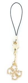 GUESS Anhänger GUCPM4GID Phone Strap 4G Glitter Charm