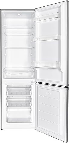 PKM KGK262EIX Kühl-Gefrierkombination | 180 cm | 262 Liter | Inox Design | 71 Liter 4 Sterne Gefrierfach | 40 dB | Wechselbarer Türanschlag | Höhenverstellbare Füße