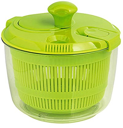 CASOTA Essoreuse à Salade Multi-Usage Grand Séchoir Rapide à Laitue de 5 L Facile à Nettoyer, Laveuse à Salade Sécheuse for Légumes et Fruits, Gratuite, Essoreuse à Fruits Trancheuse de Cuisine