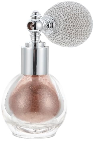 DOITOOL Illuminante Spray Per Il Trucco Flacone Spray Illuminante Con Glitter Per Donne E Uomini Elegante E Piccolo Portatile Per Matrimoni Balli Serali Feste Rame