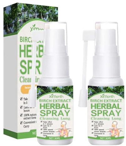 2 StüCk Lungenreinigungsspray Lungenreinigung Spray Herbal Spray Herbal Lung Spray KräUterlungenreinigungs- Und Reparaturspray Herbal Lung And Breath KräUterlungenreinigungsspray