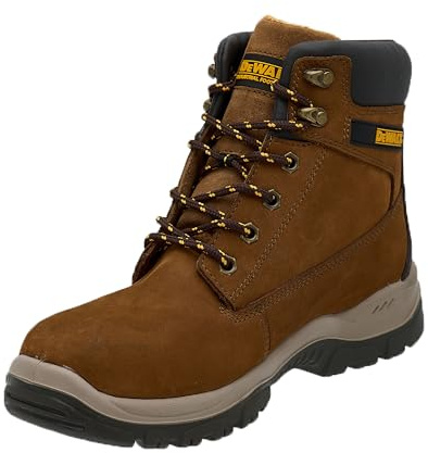 DEWALT Titanium Men's Waterproof, Leather, Steel Safety Toe Work Boot, Sundance, UK10