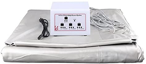 KOROBIE Manta de Sauna infrarroja 3 Zonas (Abeto) Manta de Sauna Khan Steam Calentador Manta Manta Shaper for Adelgazar Terapia Manta Anti-Envejecimiento Controlable a Distancia