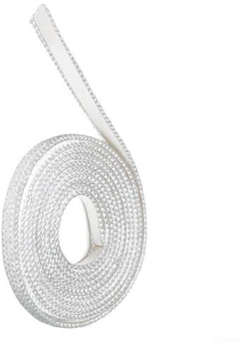 Corde de poêle, joint de chauffage pour poêle à granulés avec joint auto-adhésif de porte de four, corde plate pour joints de chaudière en verre (300 cm)