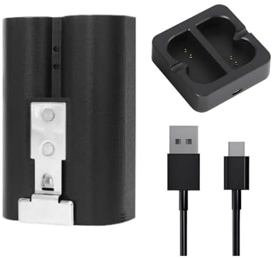 1Pack Rechargeable Battery for Ring Video Doorbell 2/3/3Plus/4 with Charger Station,Compatible with Stick Up Cam (2nd & 3rd Gen),Spotlight Cam and Peephole Cam (1 battery+charging station)