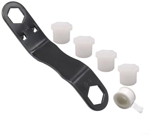EpheyFIF Clé de lavabo de 19,7 cm, clé de robinet de vidange de chauffe-eau avec clé de robinet NPT de 1,27 cm pour clé coudée