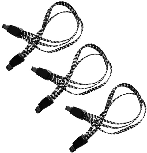 3 Pcs Bike Bungee Cords 3 in 1 Strap Rope Elastic, Adjustable Bicycle Bungee Cords with Plastic Hoods, Bike Rack Straps, Motorcycle Luggage Tension Rope Straps, Elastic Bungee Cord