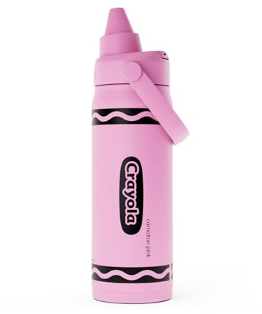 CamelBak Crayola Chug Stainless Steel Water Bottle 16oz, Carnation Pink