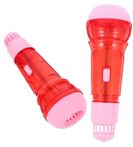 TOYANDONA 2 Piezas Juguete De Micrófono Echo para Cantando Accesorio De Micrófono De Juguete Plástico Instrumento Musical para Simulación De para Pequeños