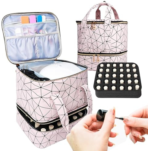 Organizador De Esmalte De Uñas: De Doble Capa, De Almacenamiento