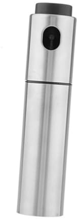 GLEAVI Pulverizador de Aceite de Acero Inoxidable, 2 Piezas Plata | Rociador de Vinagre, Uso para Salsa de Soya y Agua, para Saltear y Bruschetta