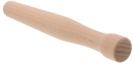 COLLBATH Wooden Cocktail Muddler with Ergonomic Grip Solid Wood Ice Crusher Stick and Citrus Juicer for Mojitos Lemonade and Fruit Drinks Multipurpose Bar Tool for Home and Party Use