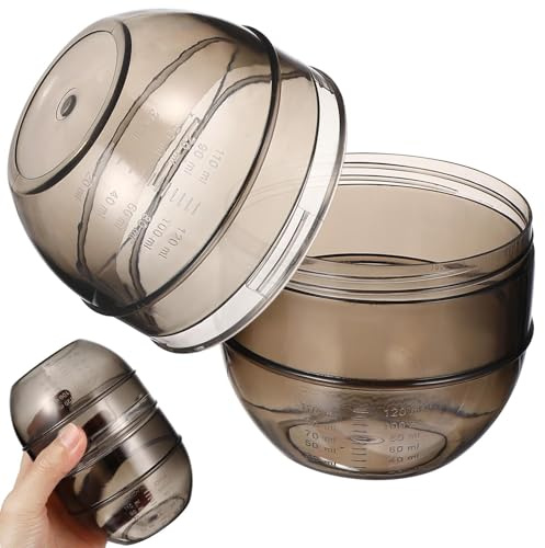 ABOOFAN Gobelet Mélangeur à Double Échelle Pp pour Coloration Capillaire | Mesure Précise, Nettoyage Facile, pour Crème de Teinture Cheveux, Usage Maison et Salon