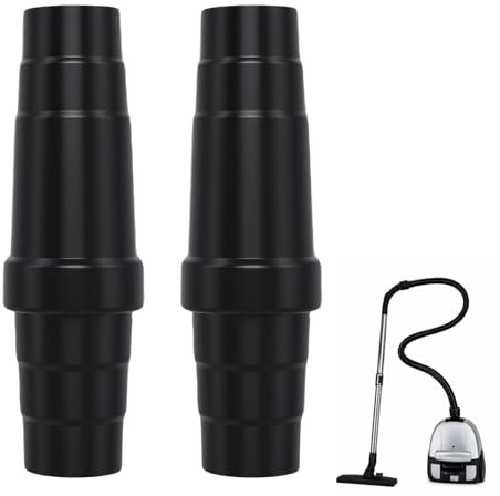2 Pack Universal Vacuum Hose Adapter, 9 Size Cuttable Dust Extractor Adapter 31.5mm–45mm by Poweka, Shop Vac Adapter for Power Tools, Saw, Sander