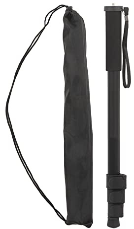 Picysa Monopiede per Fotocamera SLR, Asta di Estensione Telescopico a 4 Sezioni in Lega di Alluminio per Fotografia con Microfono