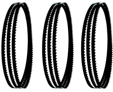 3 hojas de sierra cinta carbono 2240 x 10 0,35 mm, 3/4/6/10/14 TPI, for herramientas carpintería METABO BAS317 Charnwood(4 TPI)