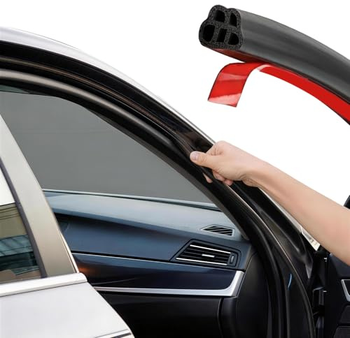 Aonior Auto Türdichtung 5M, Gummidichtung Selbstklebend, Geräuschdämmend, Wasserdicht, Universelle Autotürdichtung für Auto, Wohnwagen, Fenster (10mm)