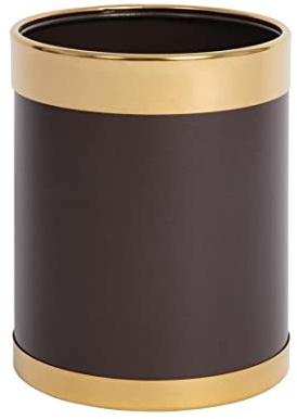 Bolero Abfalleimer 10,2 l – Stahl mit goldenem Rand Y804