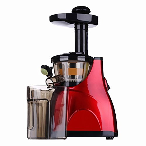 H Juicer Juicy Machine Automatique Multifonctionnel Juicer Slow - Rectifieuse à Basse Vitesse Jupe de Jus de Jus de Jus,Rouge,28 * 18 * 45cm
