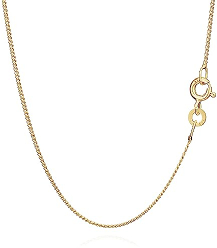 NKlaus Panzerkette für Damen 333 Gelbgold 8 Karat, Gelbgold, 1,1mm, 1 Stück | Breite: 1,1mm; Gewicht: 1,2g; 1,2g; 34cm