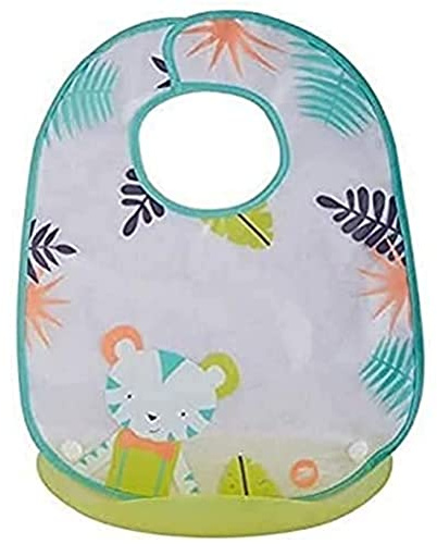 Bebeconfort Bavoir Textile + Ramasse-Miettes Plastique Jungle Vibes