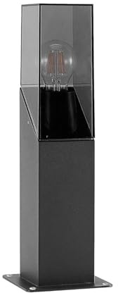 Lampada da esterni 'Fiola' dimmerabile (Moderno) colore Nero, in Alluminio (1 luce, E27) di Lucande | lampioncino, paletto luminoso, lampada da viale, lampione