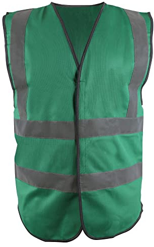 Blackrock Green Enhanced Visibility Vest, High Visibility Vest, Hi Vis Jackets, Safety, Reflective, PPE, Security, Workwear, Mens and Womens - Size Small