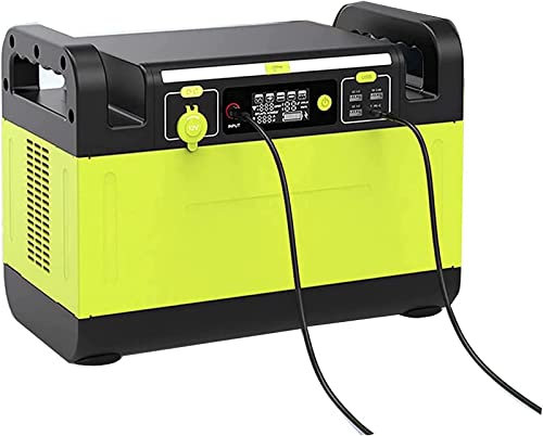 Générateur d'énergie Solaire pour générateur extérieur, Batterie au Lithium de Secours 1344 Wh, Prise CA à Onde sinusoïdale Pure 110 V/200 W, Centrale électrique Portable 1500 W
