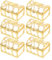 DECHOUS Mini Pirate Treasure Chest Toy: 6Pcs Clear Plastic Kids Pirate Treasure Chest Boxes - Party Favor Small Jewelry Storage Box for Party Game Birthday Pool (4x5.2x5cm)