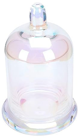 Artibetter 1ensemble Cloche Verre pour Bougie Support Décoratif Élégant pour Mariage Et Maison pour Ambiance Romantique Et Événements Spéciaux