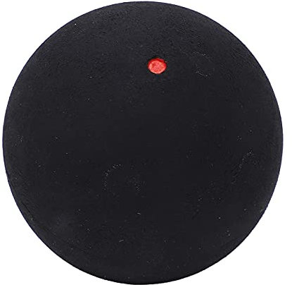 knitting machine Squashball, 37 Mm, Tragbare Single Dot Squashbälle, Professionelle Design Gummi Trainings Single Dot Bälle für Anfänger Oder Fortgeschrittene(Einzelner roter Punkt)