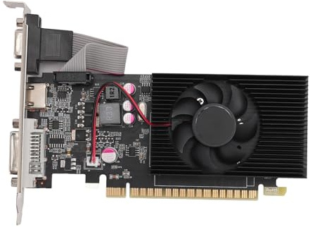 Tarjeta Gráfica PCIe 2.0 16X, GT730 4GB GDDR3 - Tarjeta Gráfica PCIe con Ventilador de Refrigeración, Núcleo de Alta Frecuencia, Ideal para Sistemas Windows 10 11 y Linux