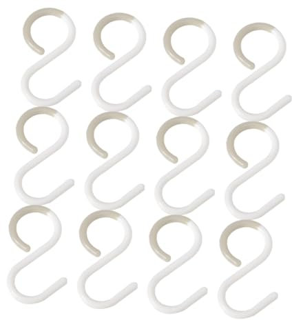 MAGICLULU 12St s Hakenhalter Aufbewahrungshaken für den Kleiderschrank Kleiderbügel Huthaken hängender Halter Haushaltshaken Schlüssel Halterung s-Haken Badezimmertür Gewöhnlicher Haken pp