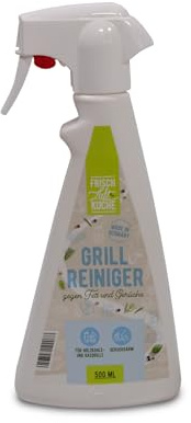 Frischluftküche Grillreiniger Sprühflasche 500ml - Hochwirksamer Reinigungsschaum für mühelose Entfernung von Fett und Verschmutzungen - Schonende Formel für verschiedene Grillarten und Oberflächen