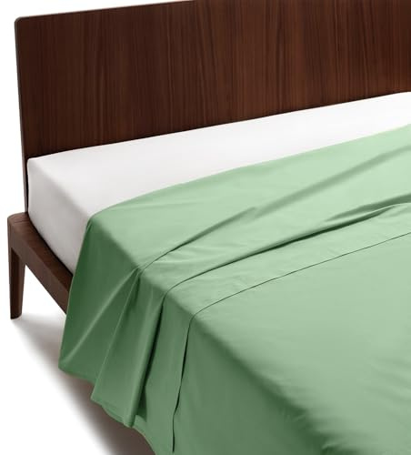 GUZZINI Classic - Lenzuola Matrimoniali Cotone 240x280 100% Percalle Certificato OekoTex Fresco e Traspirante, Lenzuolo Matrimoniale Piano Sopra per Biancheria da Letto Morbida e Resistente