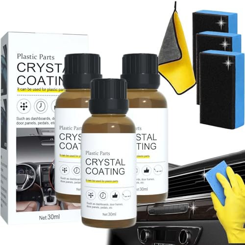 JOHNBOLIN 2024 New Kunststoffteile Kristalline Beschichtung,Car Plastics Restorer,Auto-Kunststoff-Restaurator, Auto-Plastikteile-Renovierungsmittel (1 PCS)