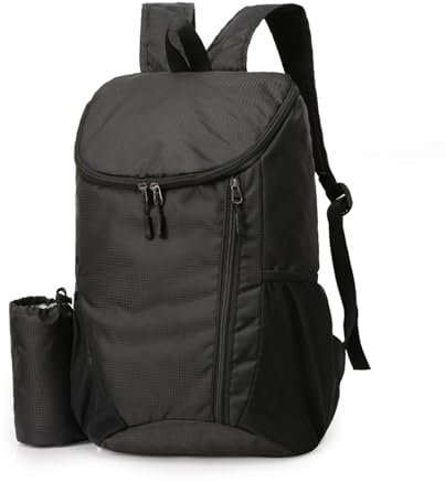 flintronic Ultraleicht Faltbar Klein Rucksack, 15L Leicht Wanderrucksack, Unisex Tagesrucksack Outdoor, Wasserdichter Wanderrucksack für Camping Wandern Reisen Sport Klettern Radfahren (Schwarz)