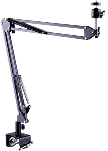 ZQDUFEA Folding Universal Wall Projector Bracket Desktop Bedside Hole Free Projector Stand Rotation in Horizontal Vertical Projector Mount