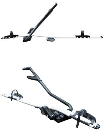 OLQYBD Cadre de fixation de vélo sur toit, cadre unique de montagne monté sur véhicule, support de vélo en alliage d'aluminium, porte-vélo for voitures, équipement de voyage, support de vélo for voitu