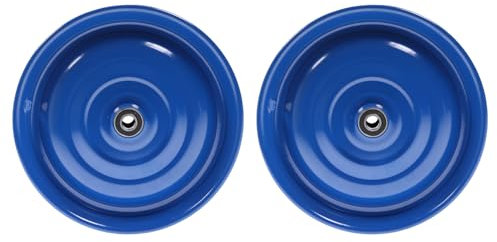 12 1/2 Zoll Scheibenrad Anhänger Handwagen Laufrad Rad Felge Klaufix DDR Blau | 2 Stück