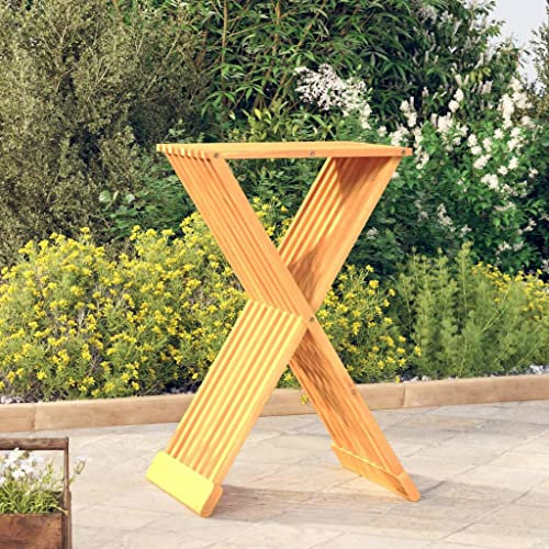 GCHDHAPB Home-Sedie,Sedie pieghevoli e sgabelli,Sgabello pieghevole 40x32.5x70 cm legno massello teak