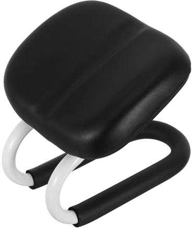 SUPVOX Banc de Prière en Métal Portable avec Design Ergonomique, Tabouret Seiza Moderne Noir pour Contemplation en Intérieur et Yoga